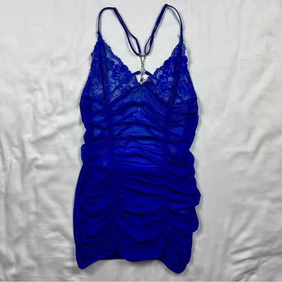 Y2K Shirley Of Hollywood Mesh Slip Dress - Picture 6 of 8